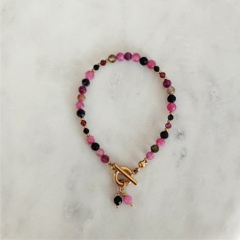 Bransoletka Turmalin Granat Toggle