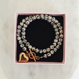 Naszyjnik Serce Jaspis...