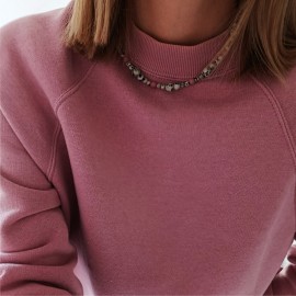 Naszyjnik Rodonit Hematyt...