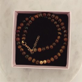 Naszyjnik Tygrysie Oko Hematyt