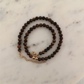 Naszyjnik Tygrysie Oko Hematyt