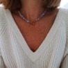Naszyjnik Ametyst Opal Toggle
