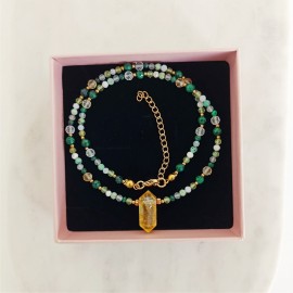 Naszyjnik Cytryn Turkus...