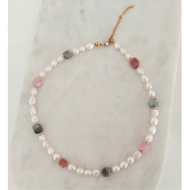 Naszyjnik Perły Agat