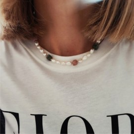 Naszyjnik Perły Agat