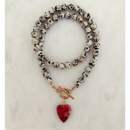 Naszyjnik Serce Jaspis...